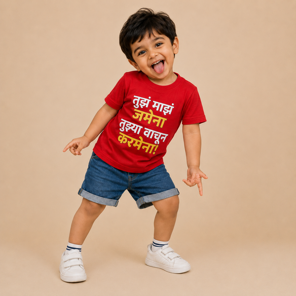 Tujhya Vina Karmena Unisex Kids T-Shirt